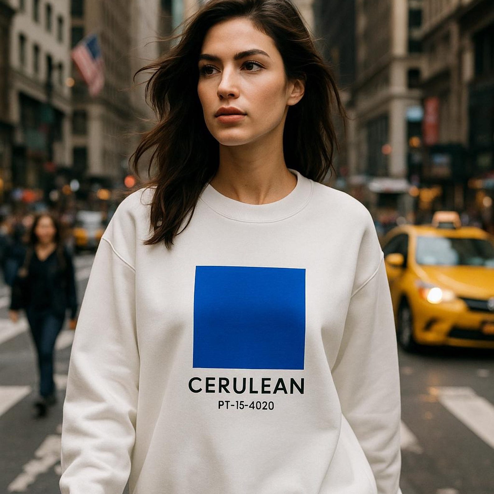 Cerulean blue sweatshirt inspired by The Devil Wears Prada quote