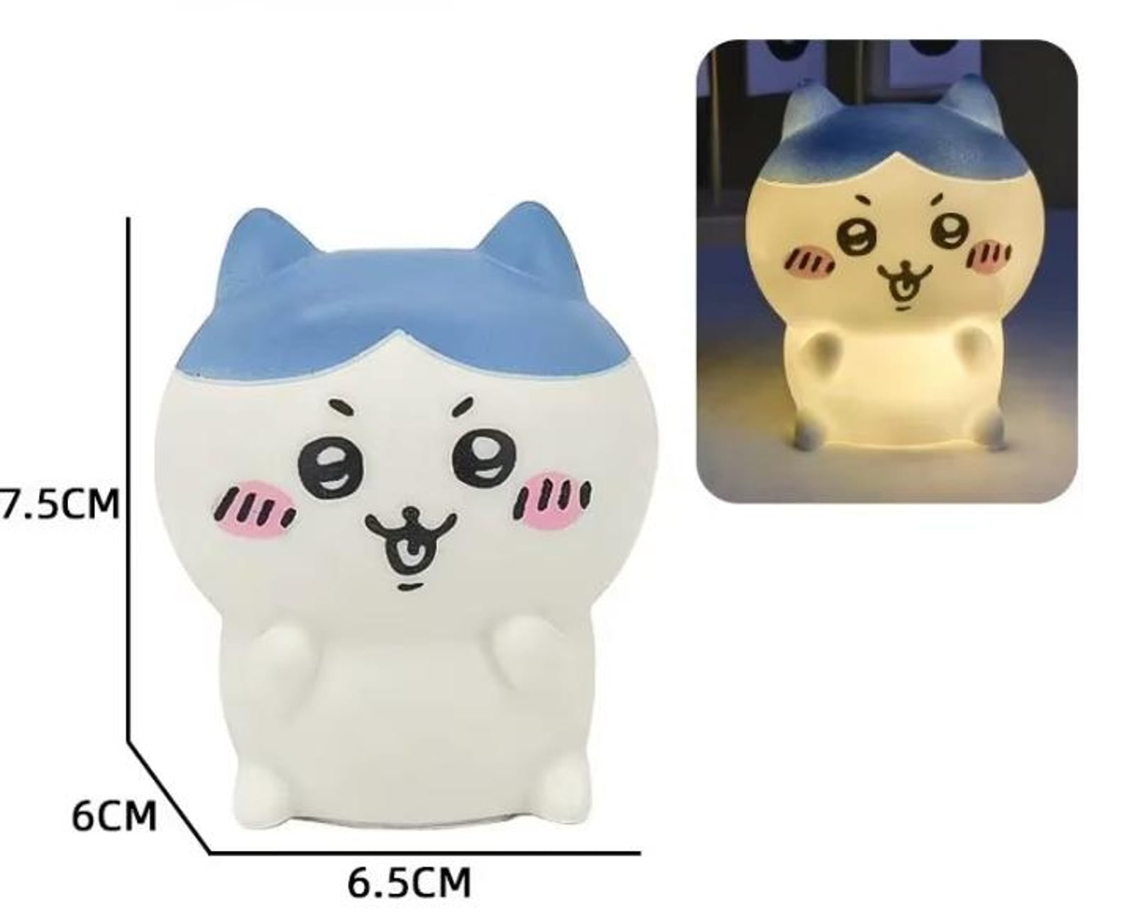 Chiikawa anime night light glowing LED lamp for bedroom decor