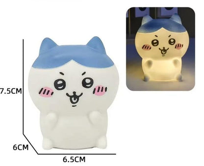 Chiikawa anime night light glowing LED lamp for bedroom decor