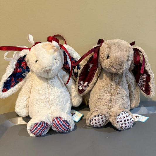 Custom College Jellycat plush in school colors