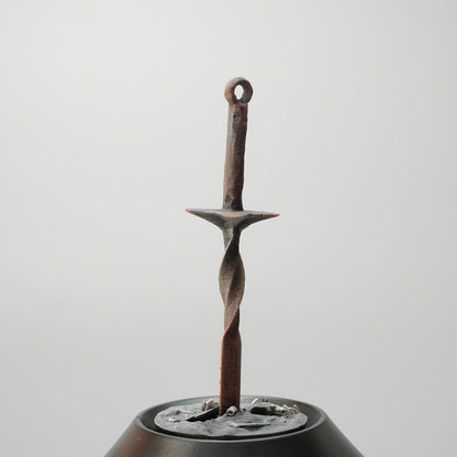 Dark Souls spiral sword LED humidifier glowing 3D printed gaming desk decor