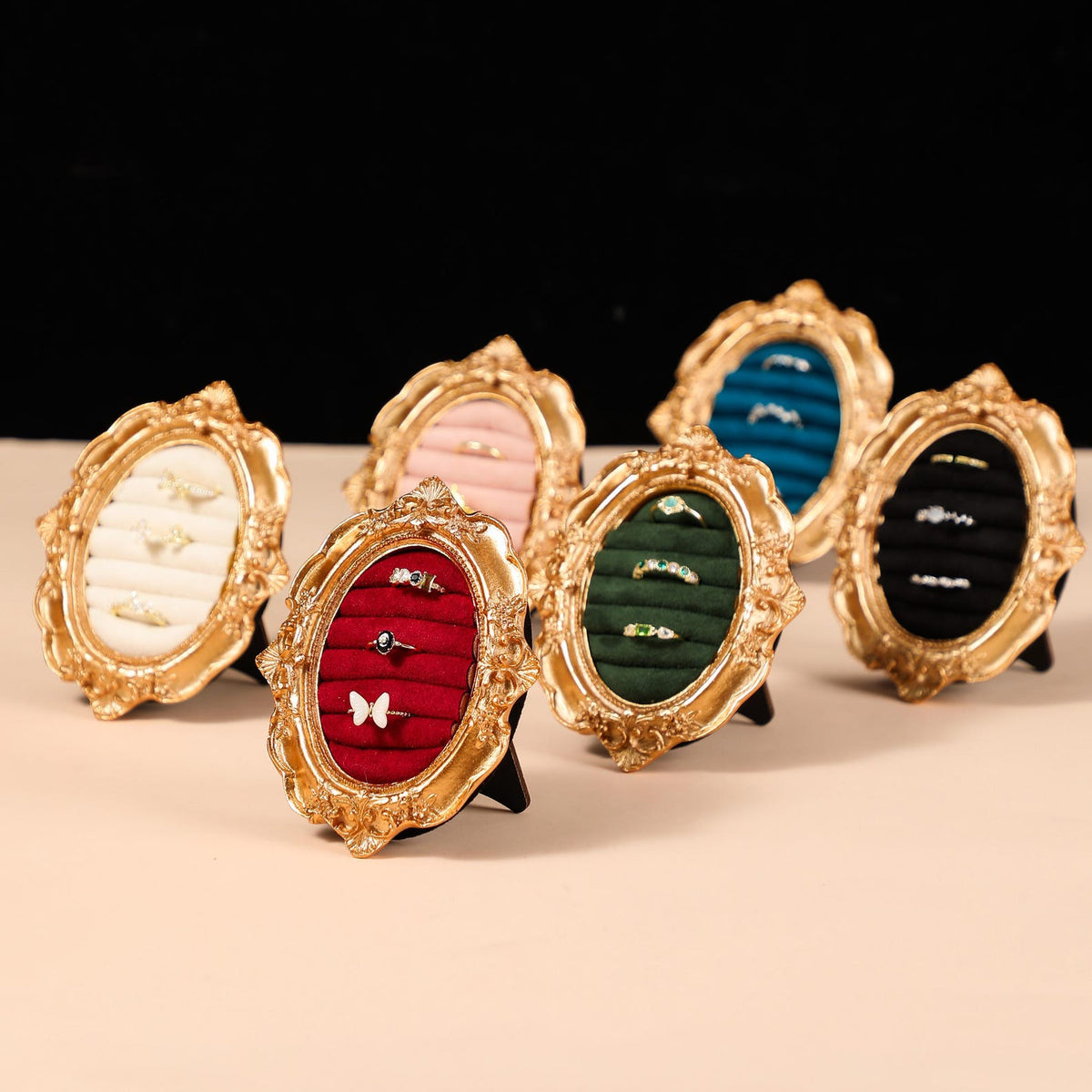 Decorative ring holder jewelry display for bridesmaid gift and wedding decor