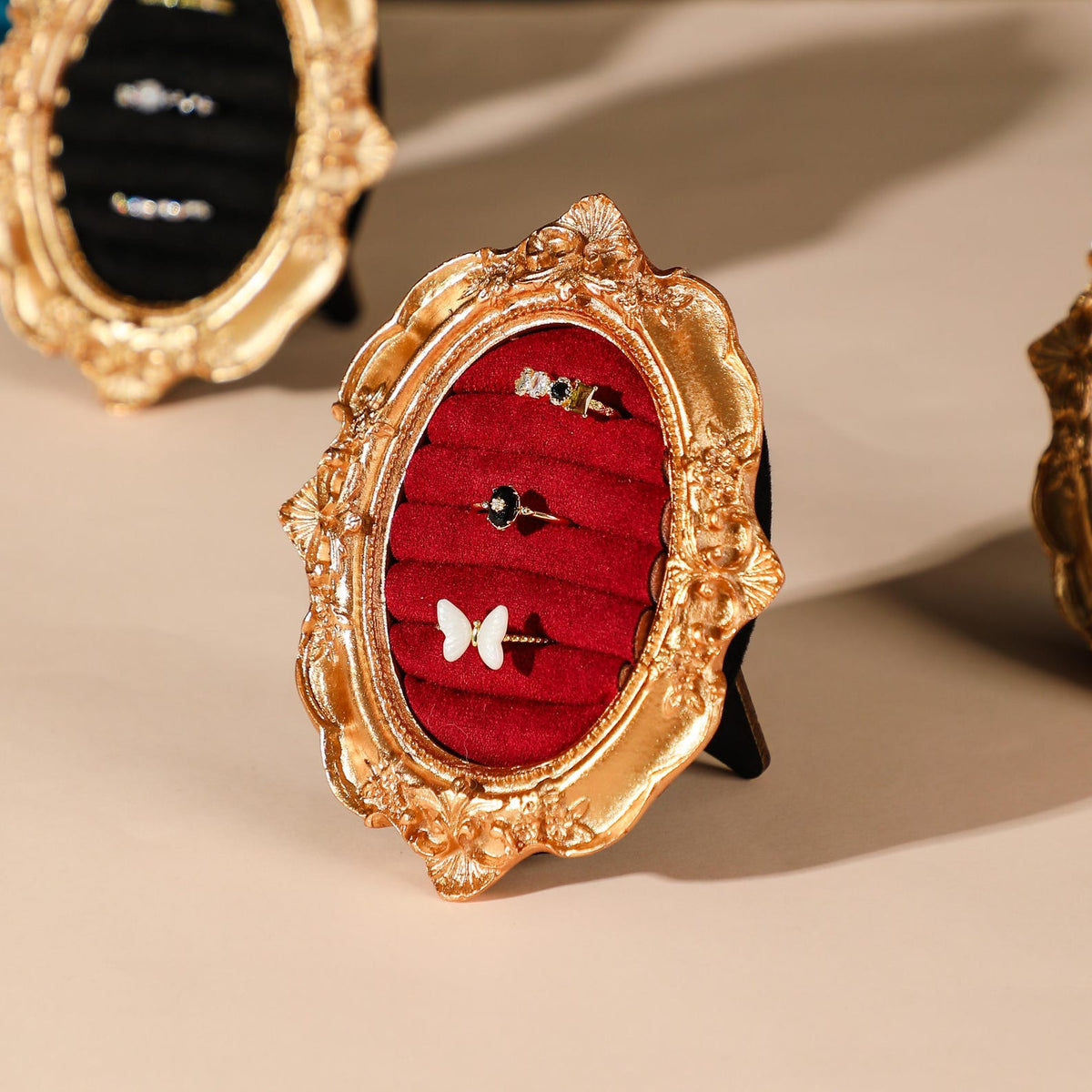 Decorative ring holder jewelry display for bridesmaid gift and wedding decor
