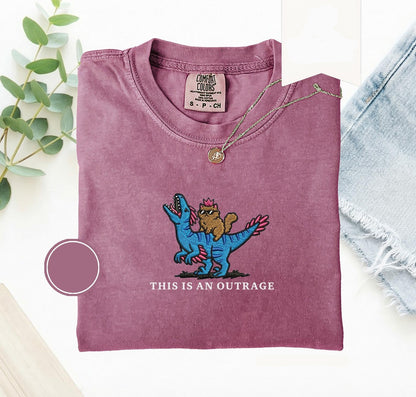 Embroidered Princess Donut and Mongo fantasy cat lover t-shirt