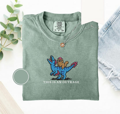 Embroidered Princess Donut and Mongo fantasy cat lover t-shirt