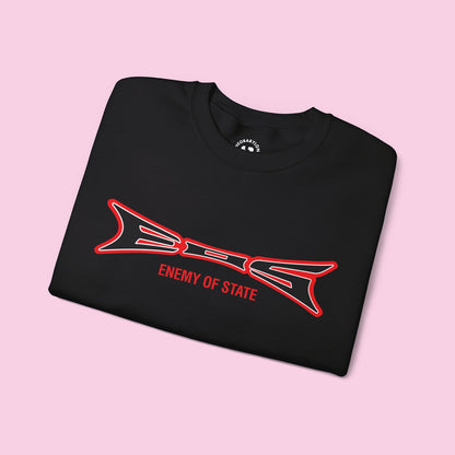 Enemy of State Pusher II inspired black sweatshirt streetwear design