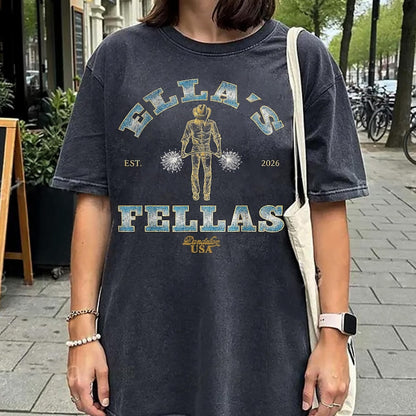Fellas Ellas unisex funny shirt with bold lettering design