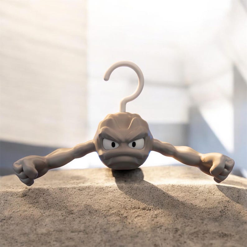 Geodude Pokemon wall hanger resin decor