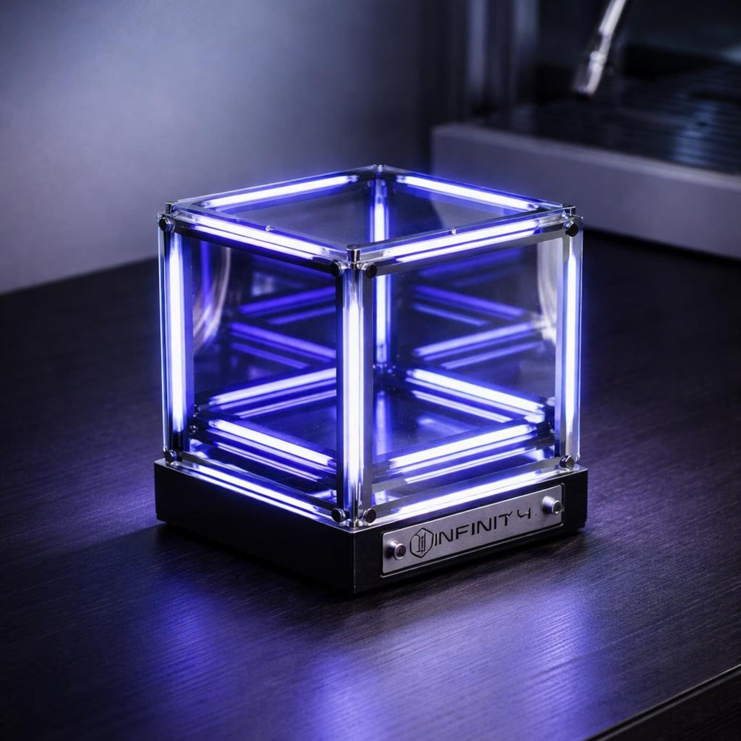 Infinity Cube LED Light geometric depth illusion lamp glowing desk decor