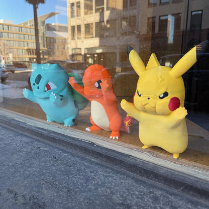 Kawaii creature window set display with cozy pastel decor