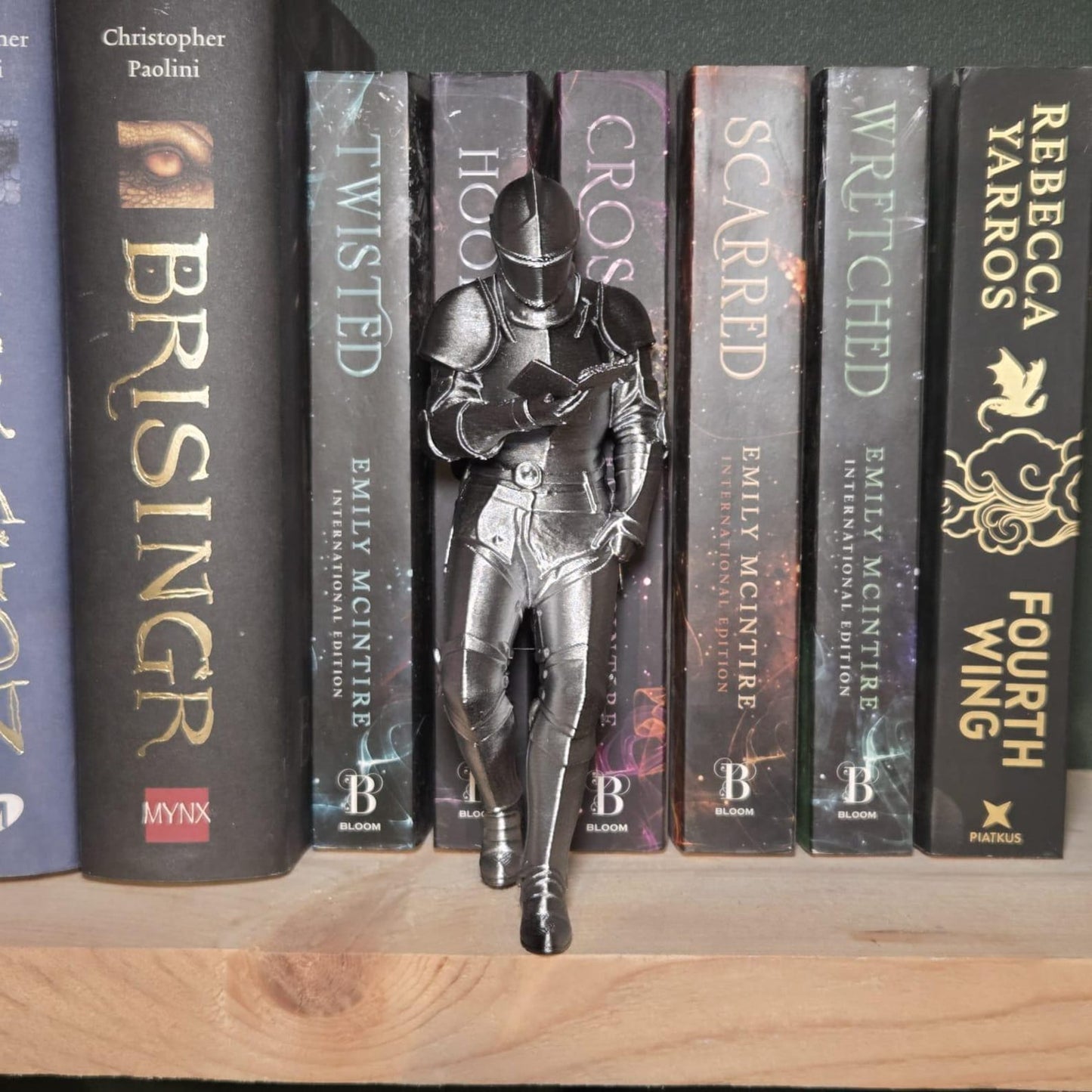 medieval knight book nook fantasy bookshelf decor
