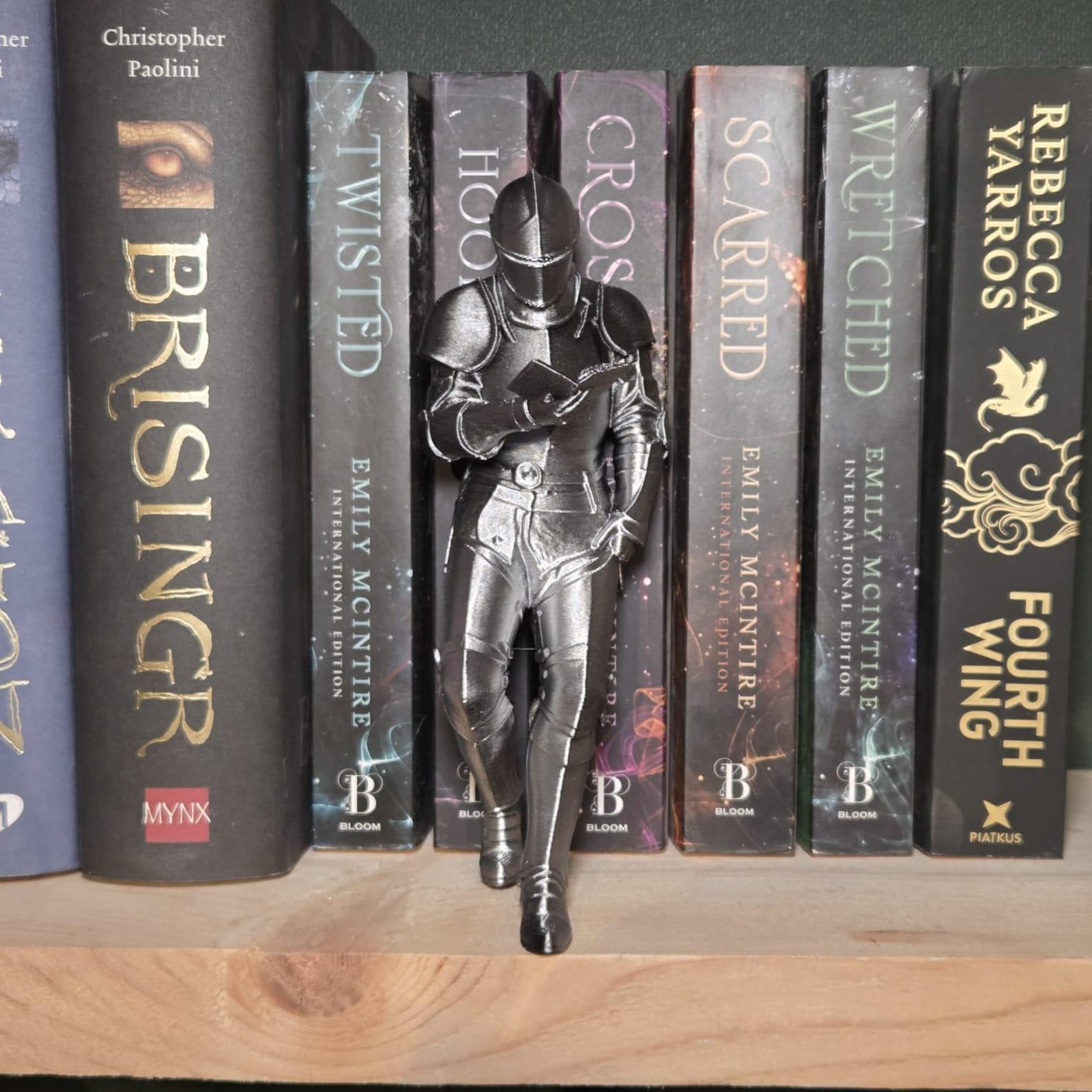 medieval knight book nook fantasy bookshelf decor