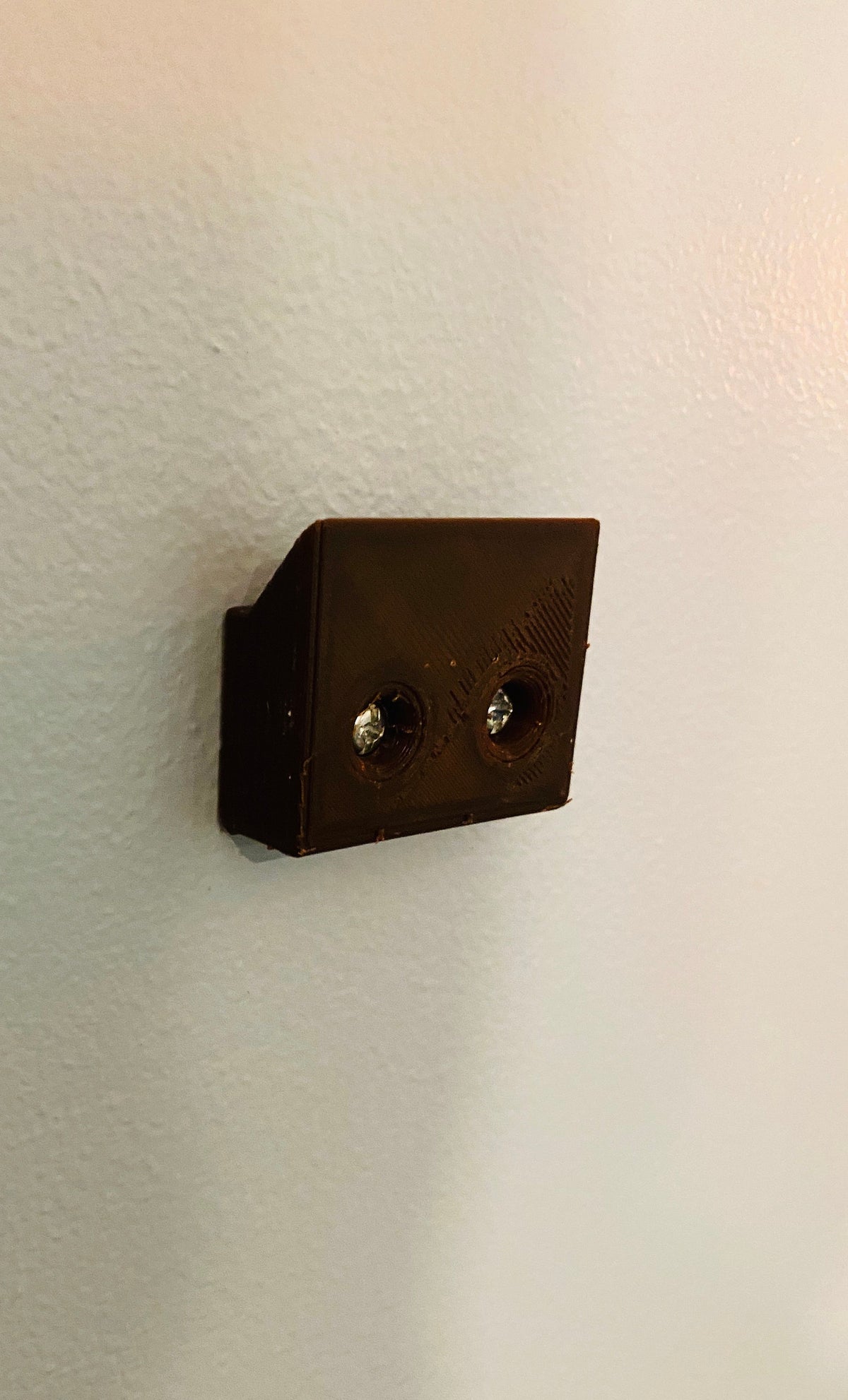Minecraft-inspired 3D printed LED torch night light with flickering flame bulb
