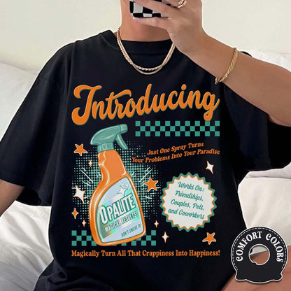 Retro pop culture Comfort Colors graphic t-shirt with vintage ad design