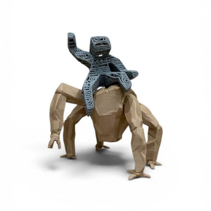 Rocky the Alien and Grace figurines from Project Hail Mary displayed as sci-fi space decor