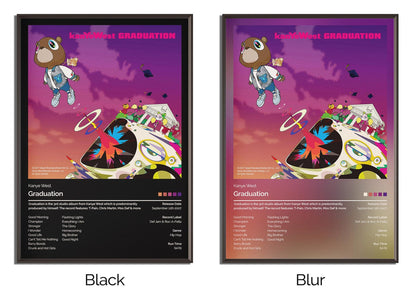 Set of 3 custom album cover posters personalized music wall art