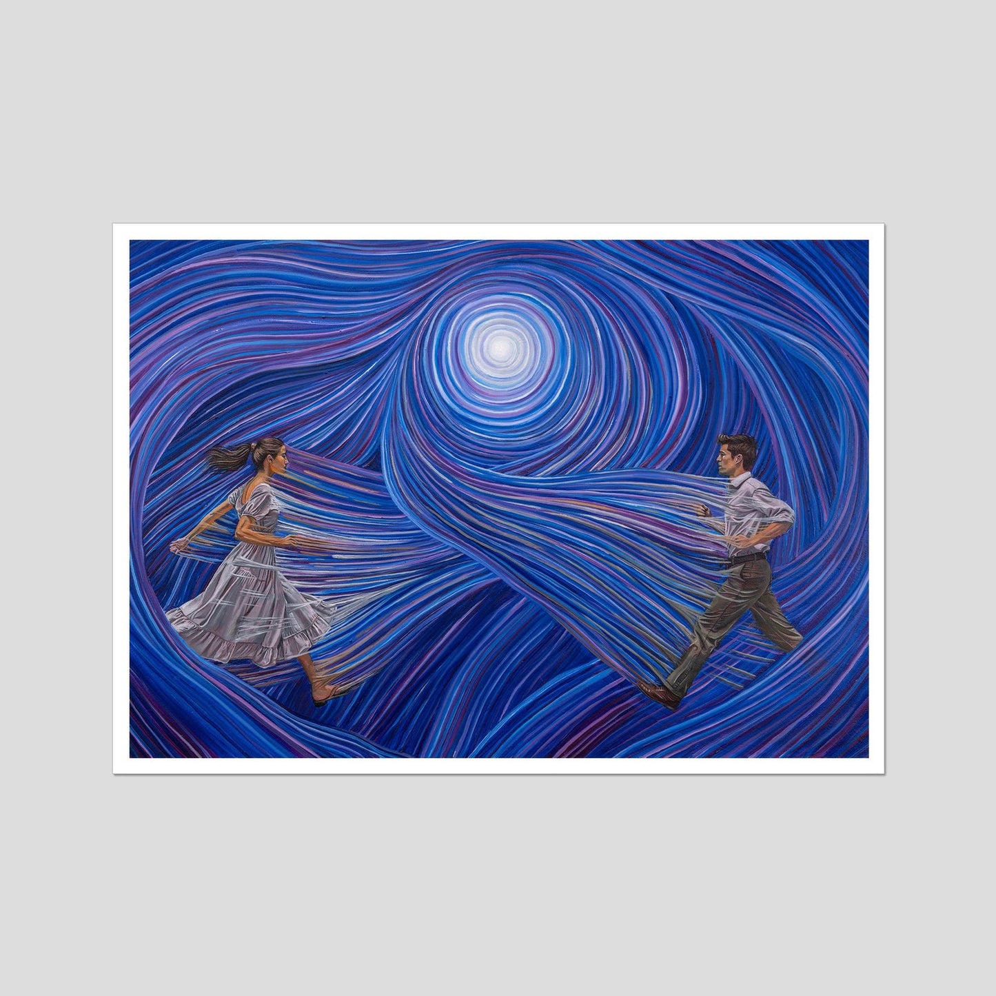 Soul Ties giclée art print by Tom D Smith showing emotional abstract connection