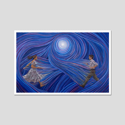 Soul Ties giclée art print by Tom D Smith showing emotional abstract connection