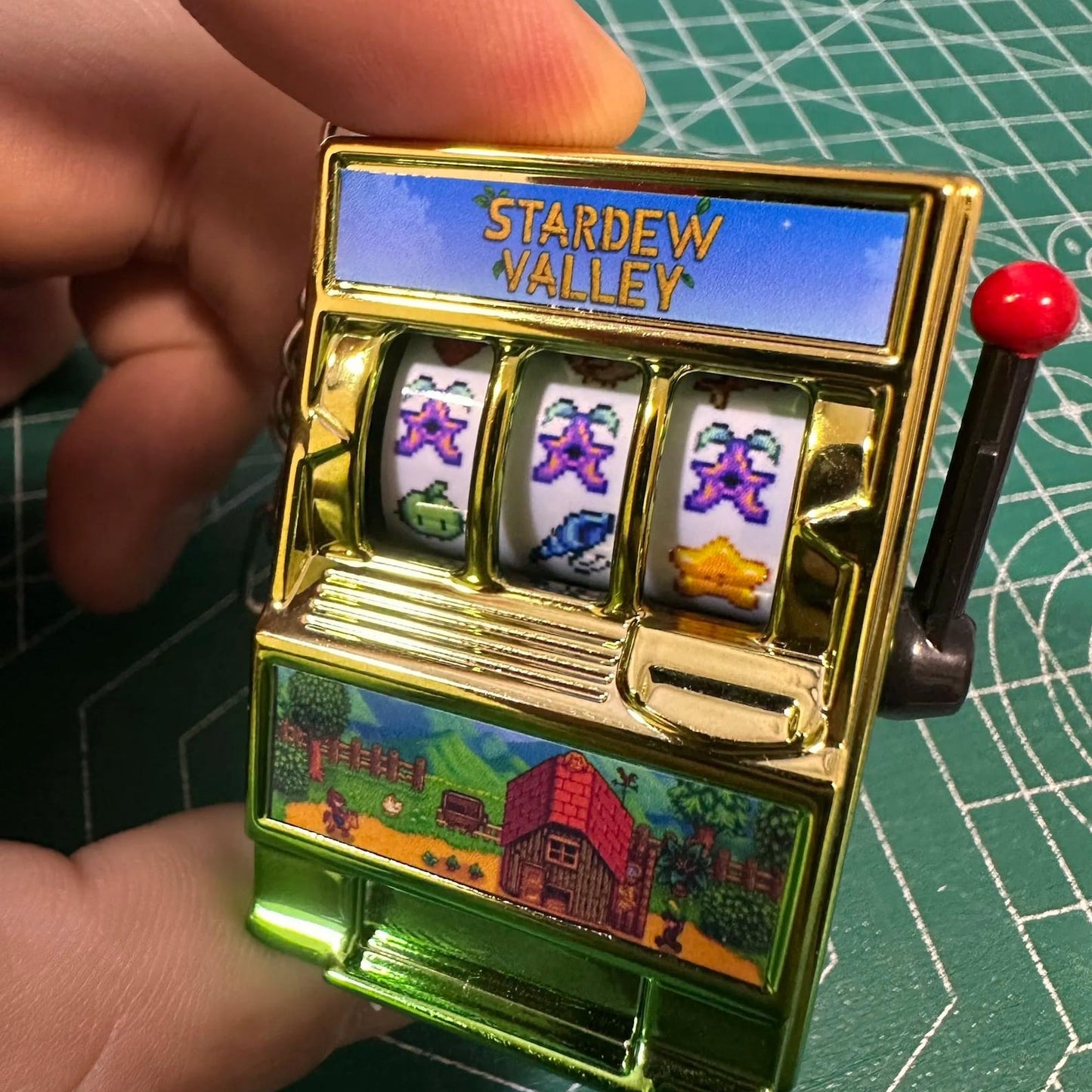 Handmade Stardew Valley Junimo Gachapon keychain mini capsule charm