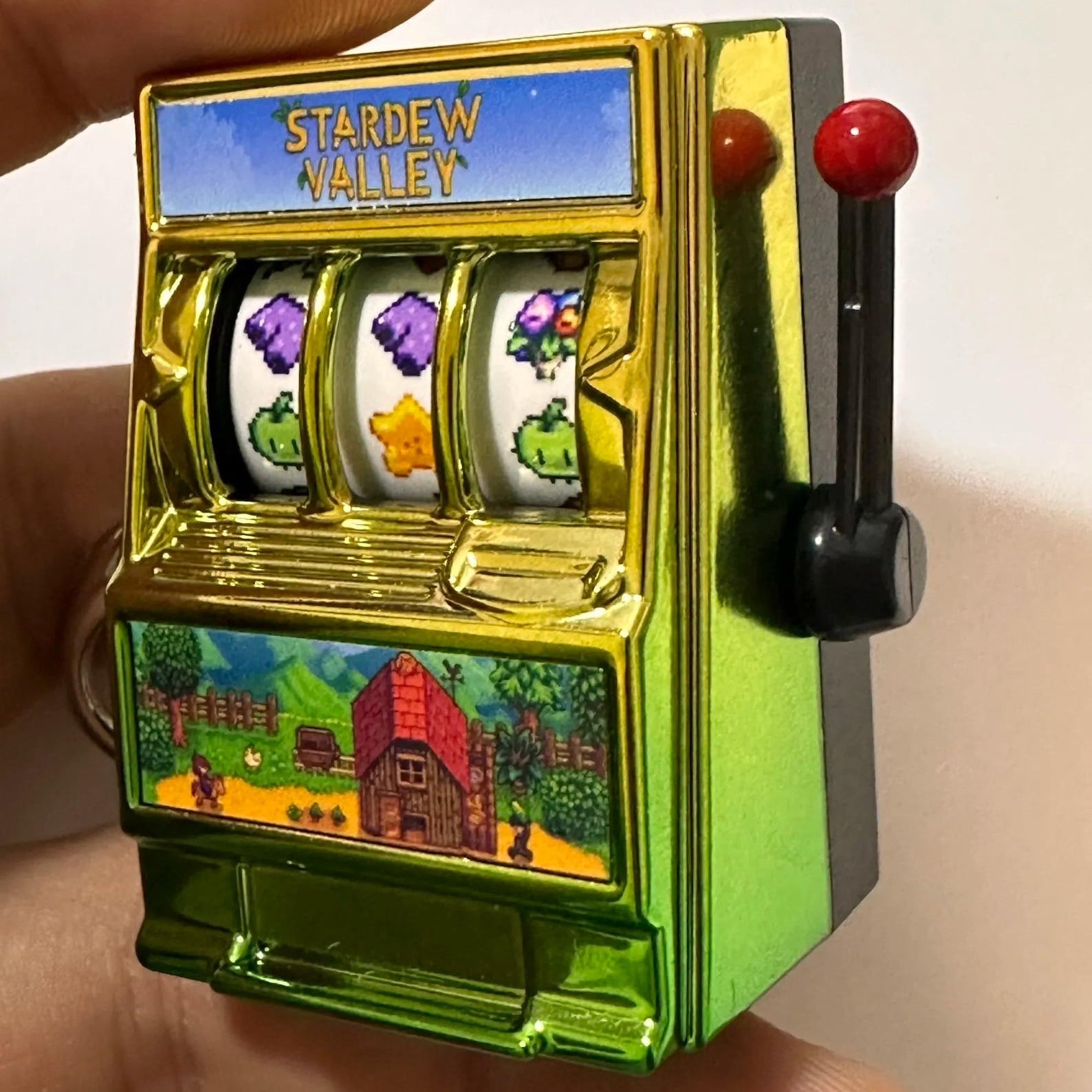 Handmade Stardew Valley Junimo Gachapon keychain mini capsule charm
