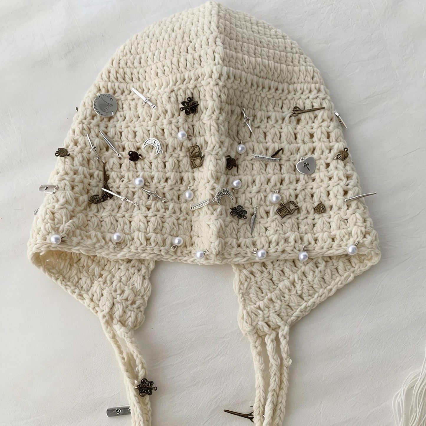 Handmade Twice inspired crochet hood for K-pop fans