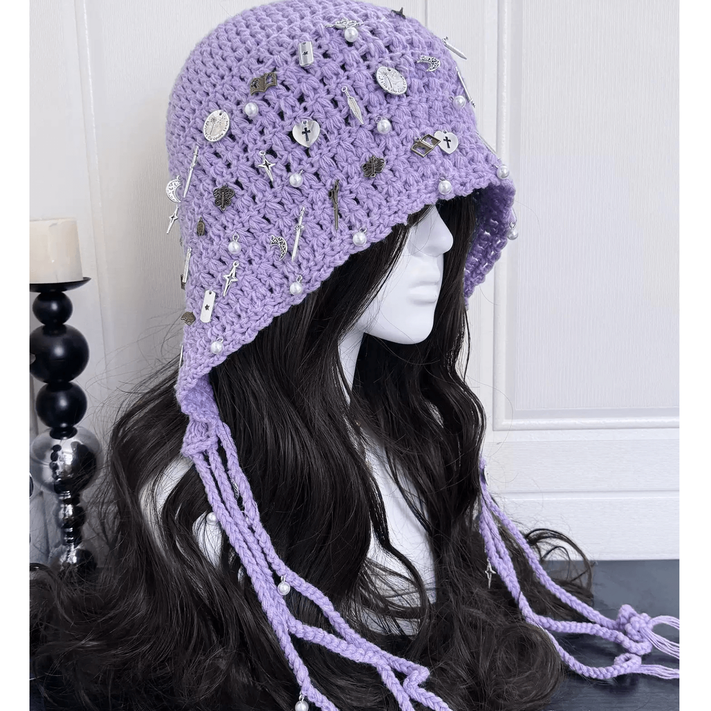 Handmade Twice inspired crochet hood for K-pop fans